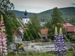 Pumptrack mitt i Järvsö